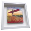 Angel of the North Poppies - Framed Tile