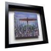 Angel of the North (Flowers) - Framed Tile