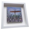 Angel of the North (Flowers) - Framed Tile