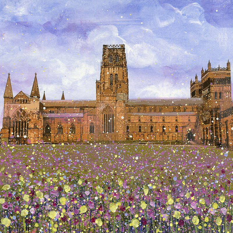Durham Cathedral with Flowers