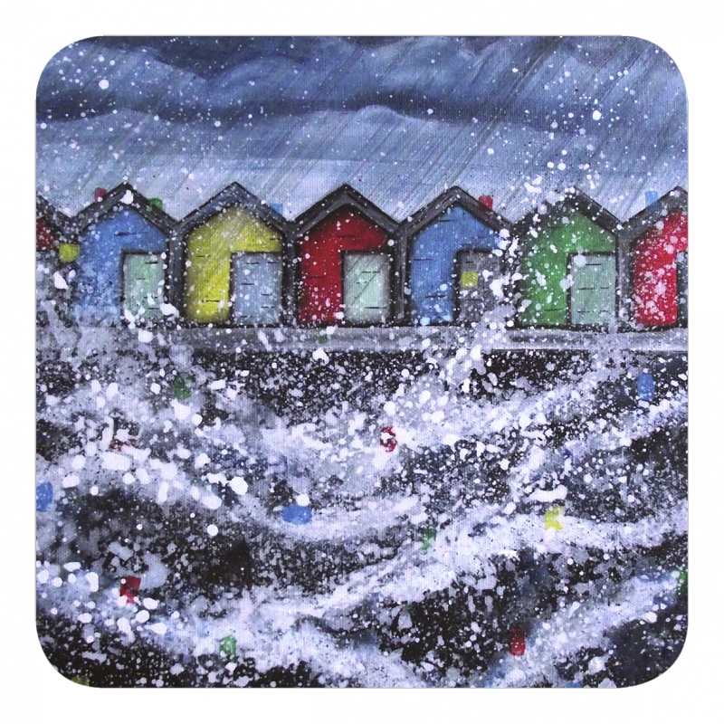 Blyth Beach Huts  Magnet