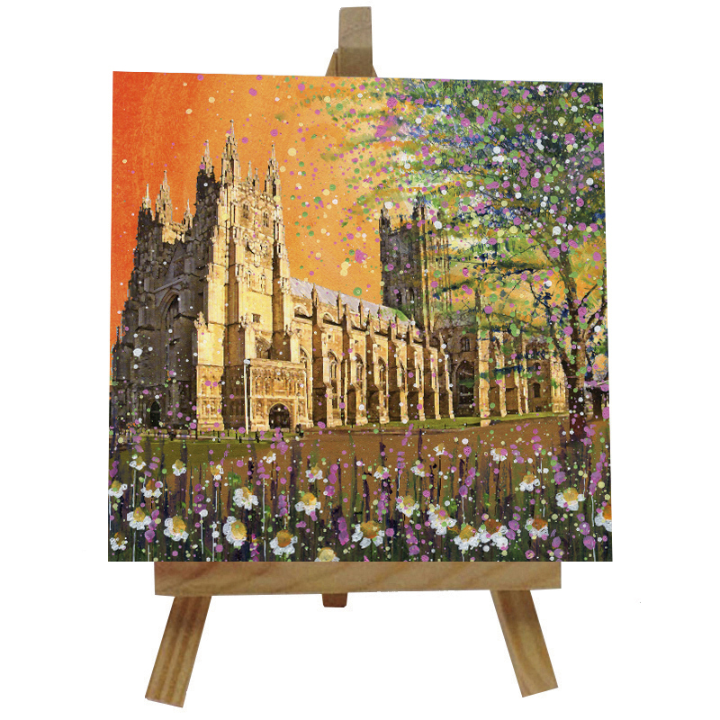 Canterbury Cathedral Tile  with Easel