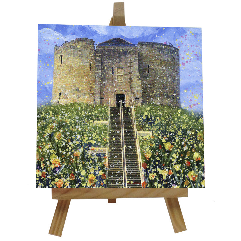Clifford's Tower Tile  with Easel
