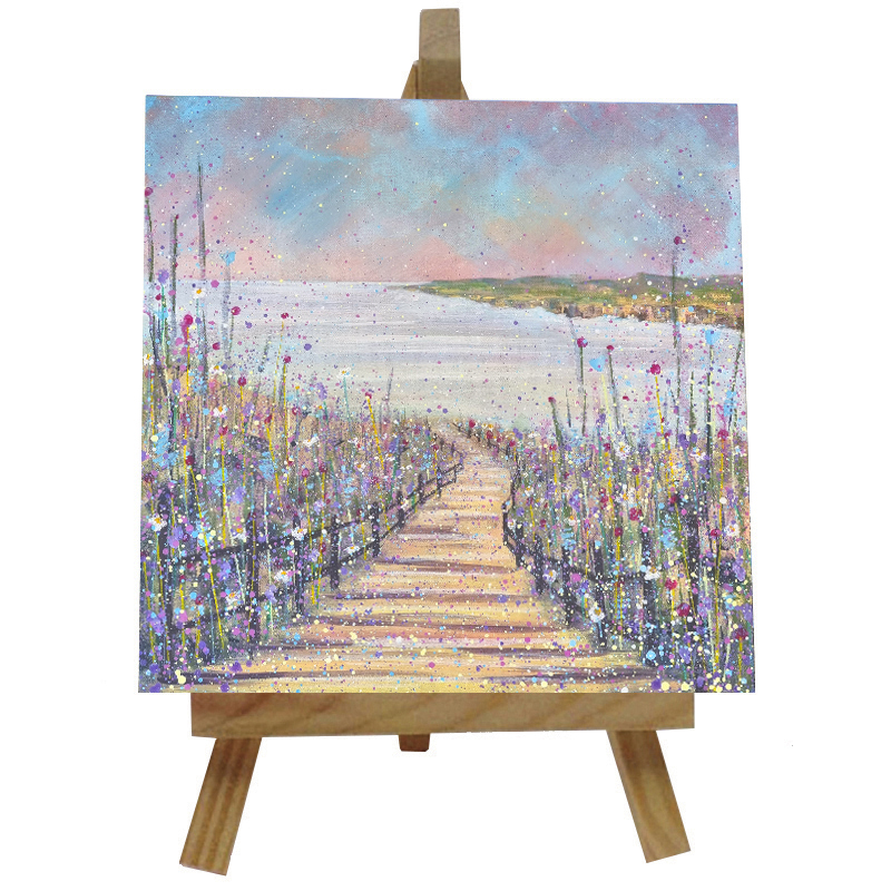 Coastal Path Tile with Easel