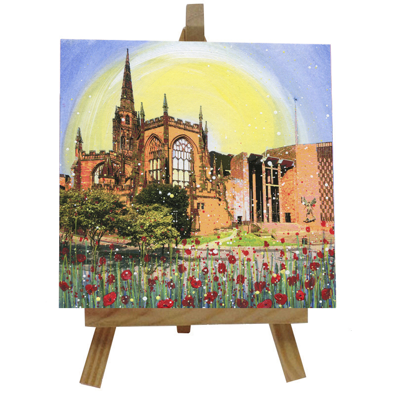 Coventry Cathedral Tile  with Easel