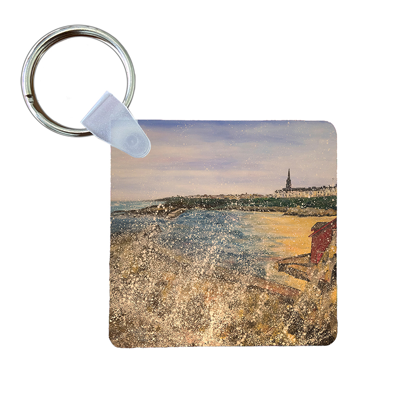 Cullercoats Harbour - Keyring