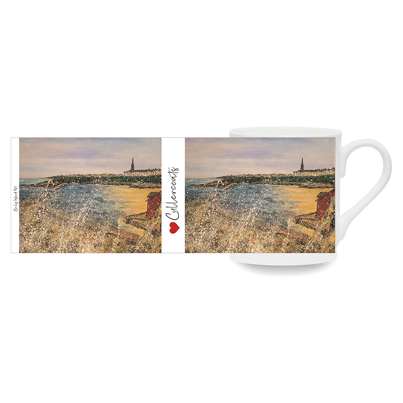 Cullercoats Harbour  Bone China Cup
