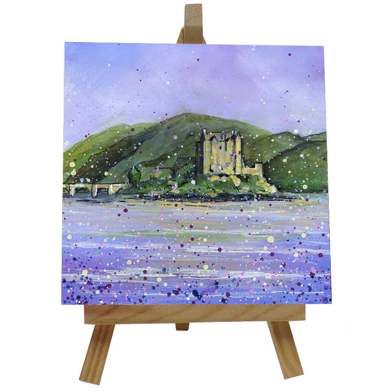 Eilean Donan Castle  Tile with Easel