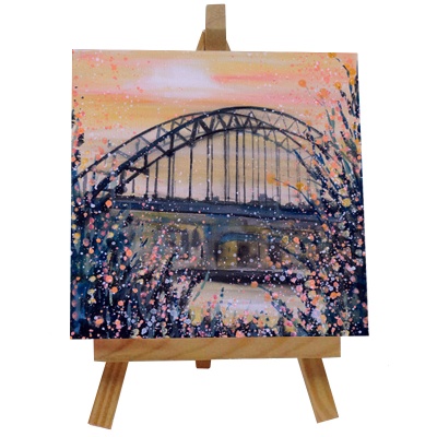 Tyne Bridge Tile with Easel