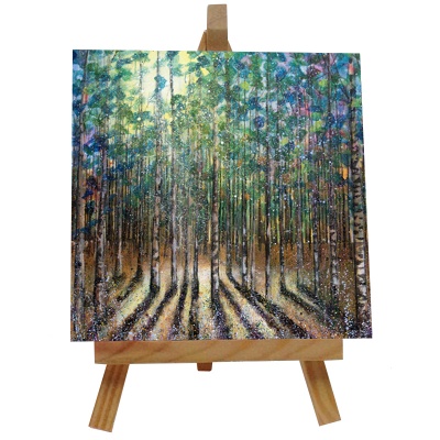 Lees Trees Tile with Easel