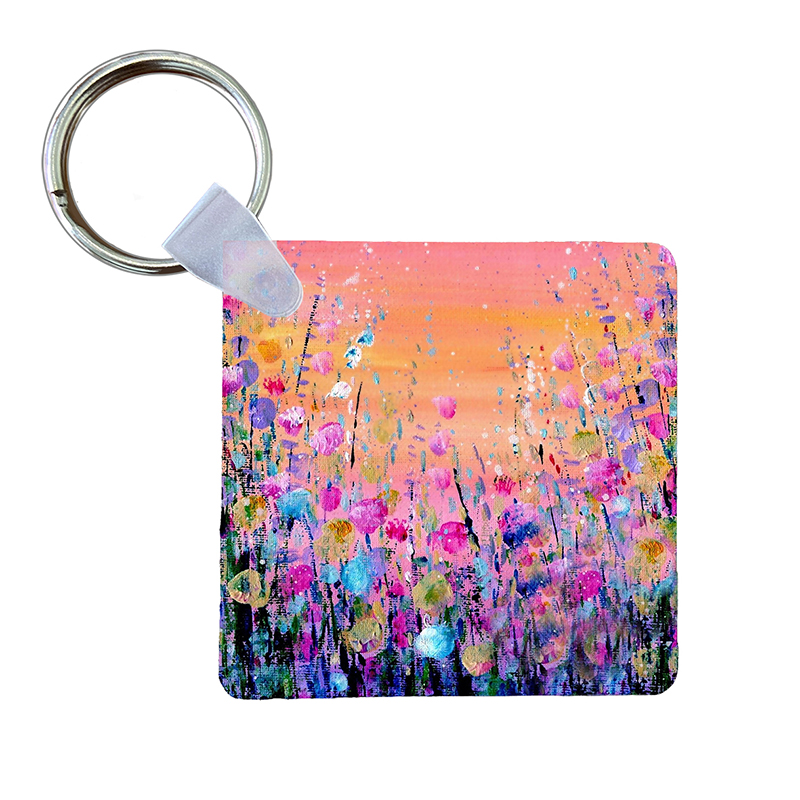 Flowers Orange - Keyring