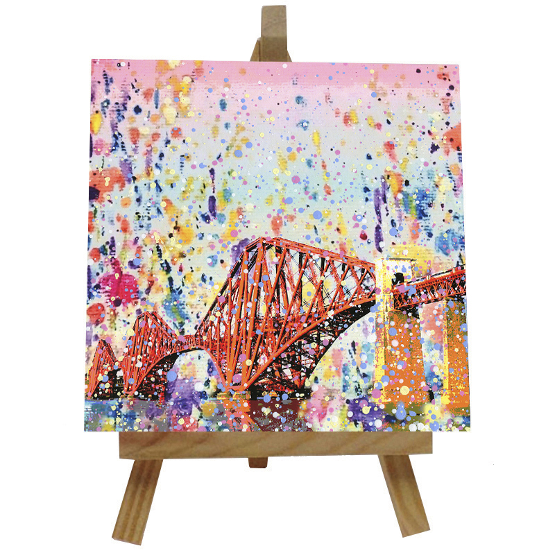 Forth Rail Bridge  Tile with Easel