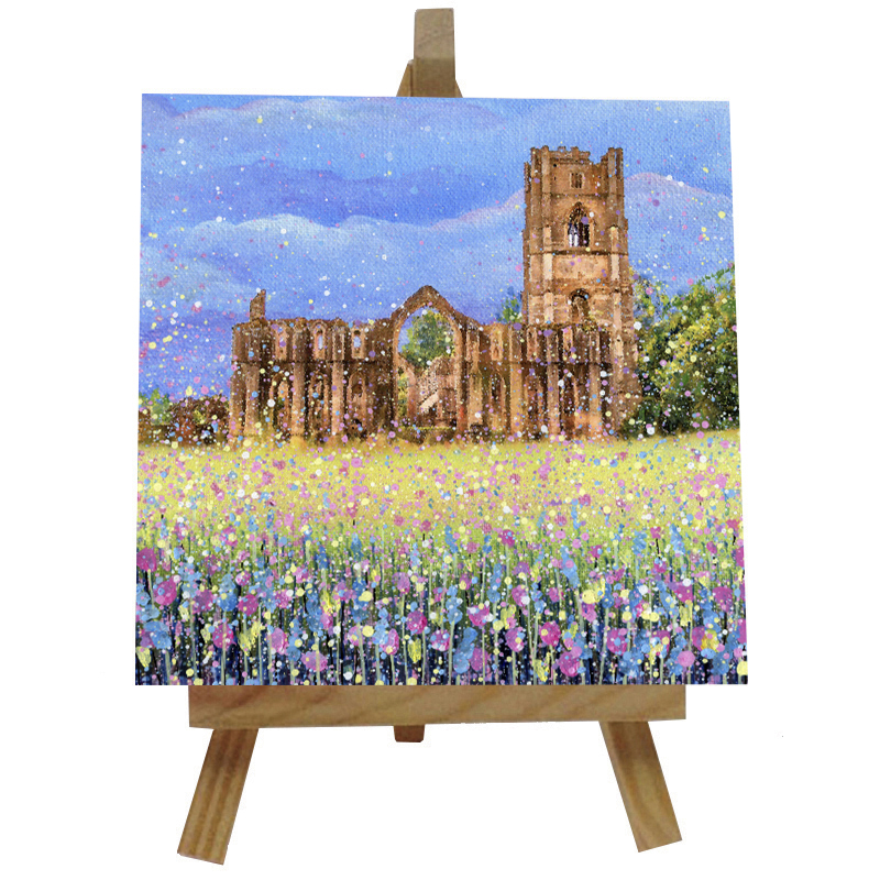 Fountains Abbey Tile  with Easel