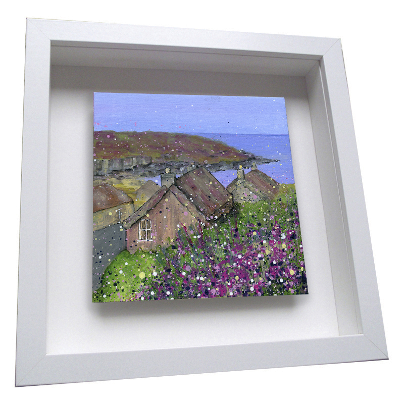 Gearrannan Blackhouses, Isle of Lewis  - Framed Tile