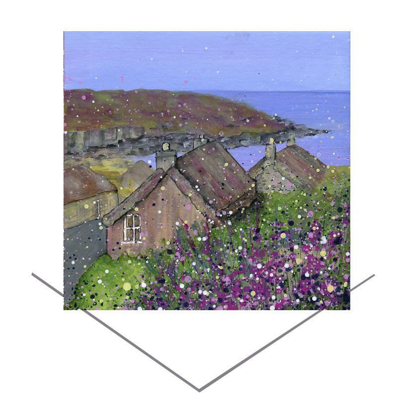 Gearrannan Blackhouses, Isle of Lewis Greetings Card