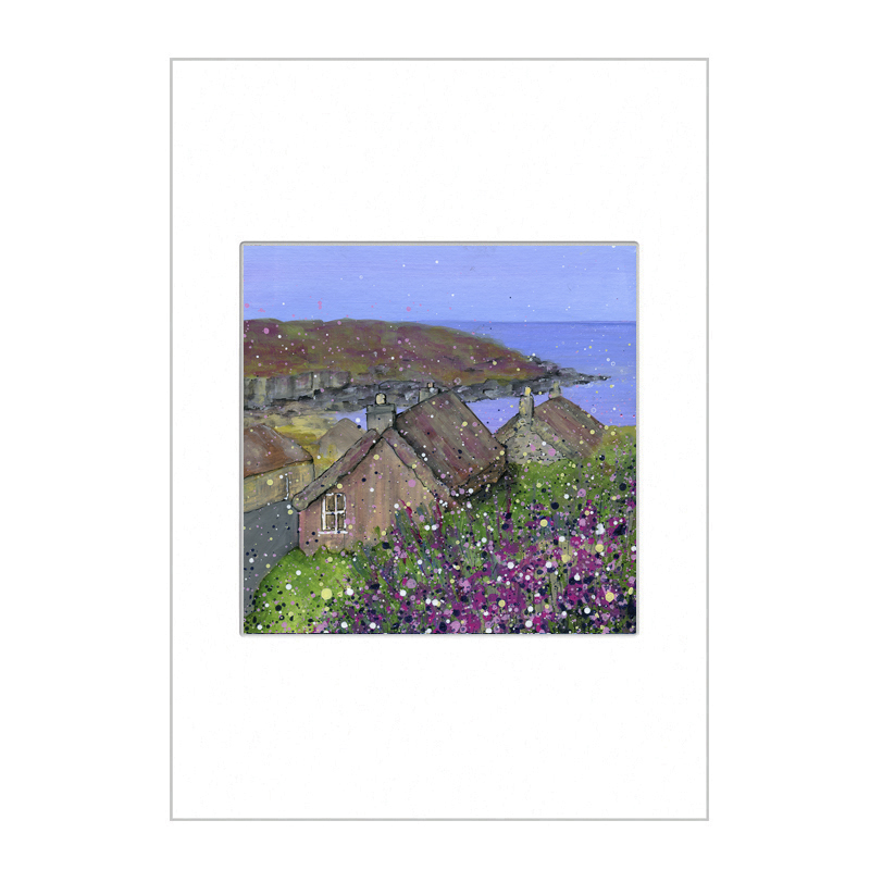Gearrannan Blackhouses, Isle of Lewis Mini Print A4