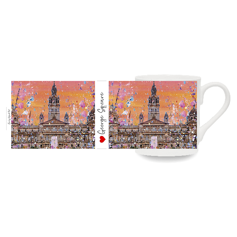 George Square  -  Bone China Cups