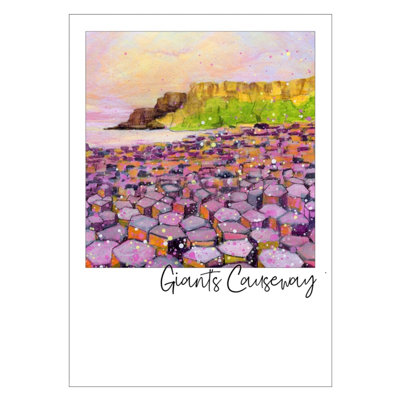 Giant's Causeway - Pink - Postcard