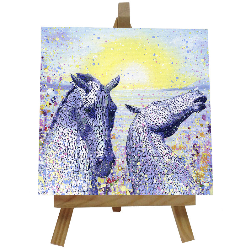 The Kelpies Tile with Easel