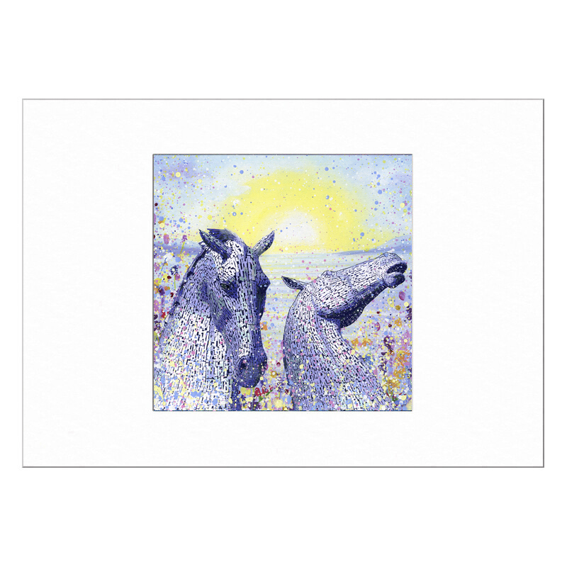 The Kelpies Limited Edition Print with Mount