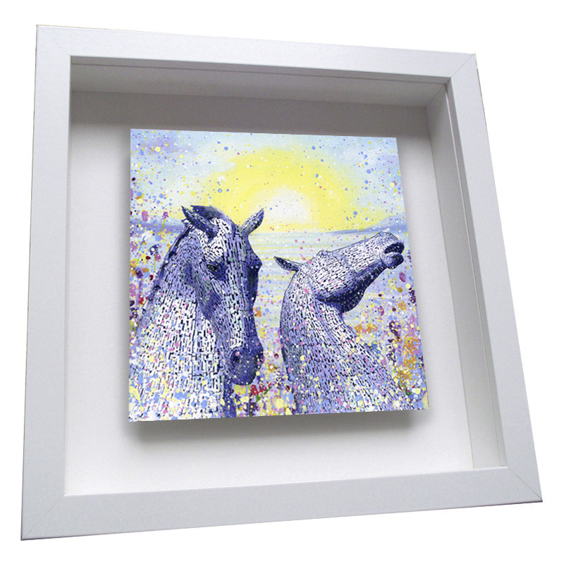 The Kelpies  - Framed Tile