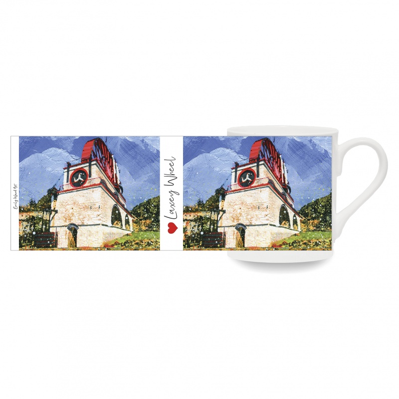 Laxey Wheel -  Bone China Cup