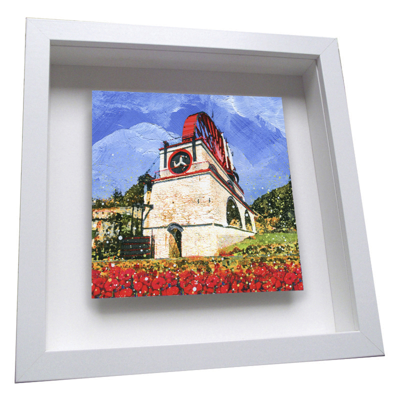 Laxey Wheel - Framed Tile