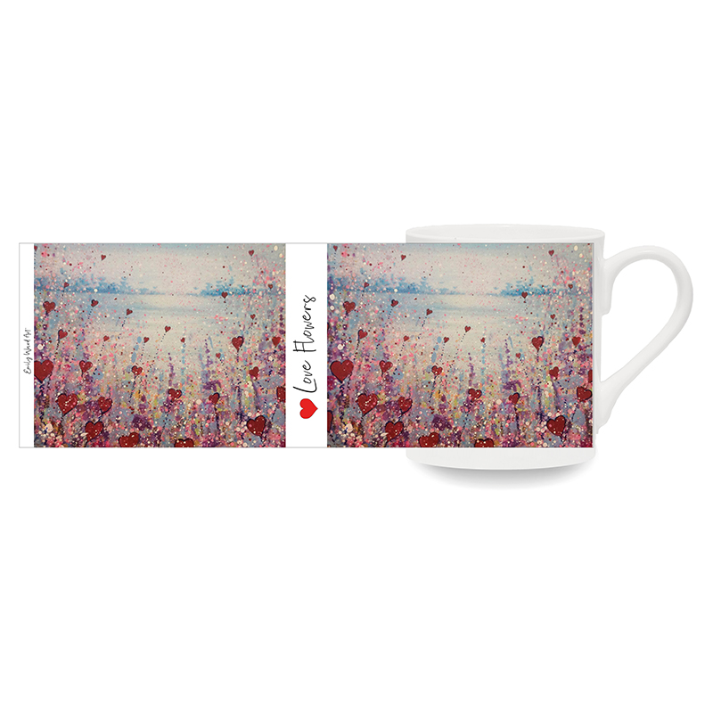 Love Flowers  -  Bone China Cups