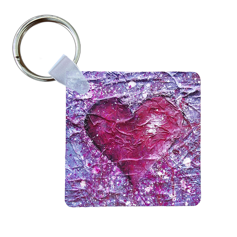 Love Purple - Keyring