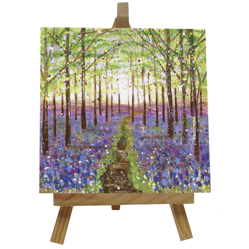 Merevale Bluebell Woods Tile with Easel