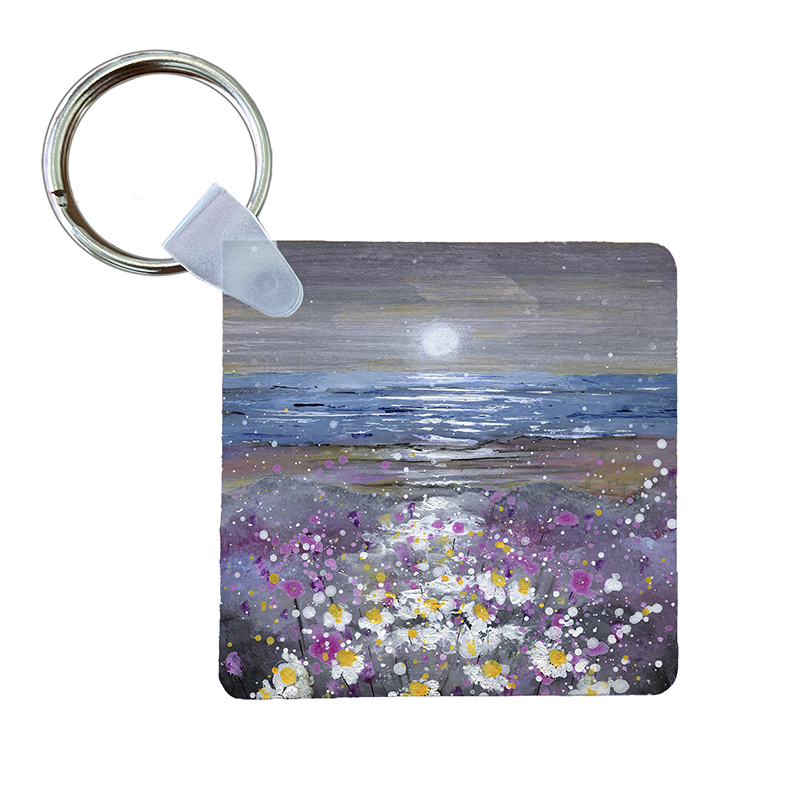 Moonlight on the Daisies   - Keyring