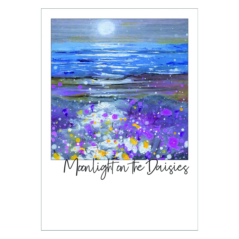 Moonlight on the Daisies Postcard