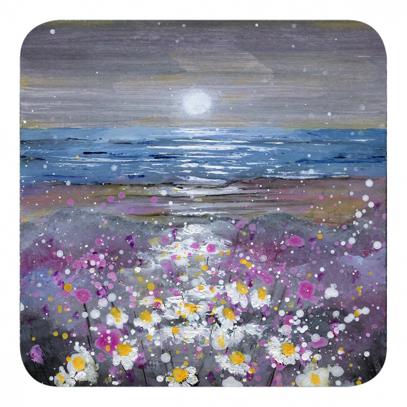 Moonlight on the Daisies Coaster