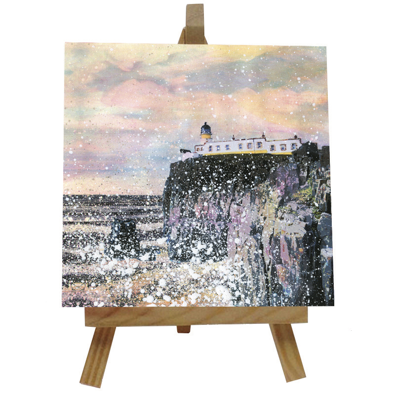 Neist Point Lighthouse  Tile with Easel