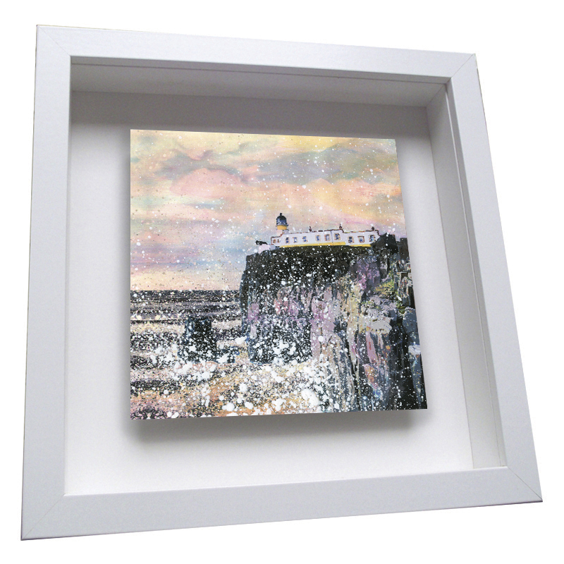 Neist Point Lighthouse  - Framed Tile