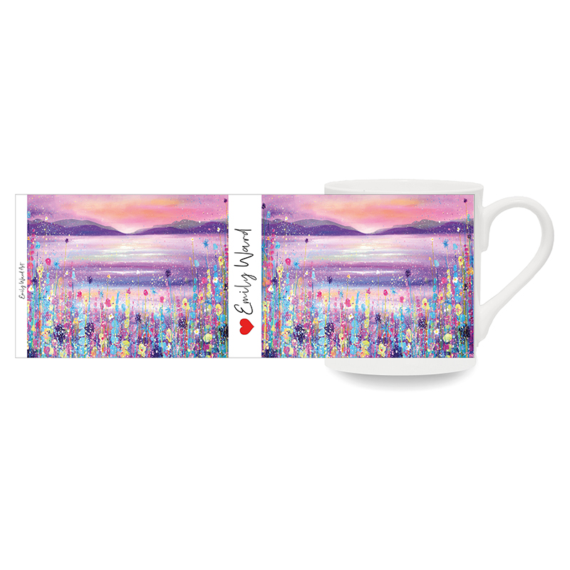 Purple Mountains -  Bone China Cup