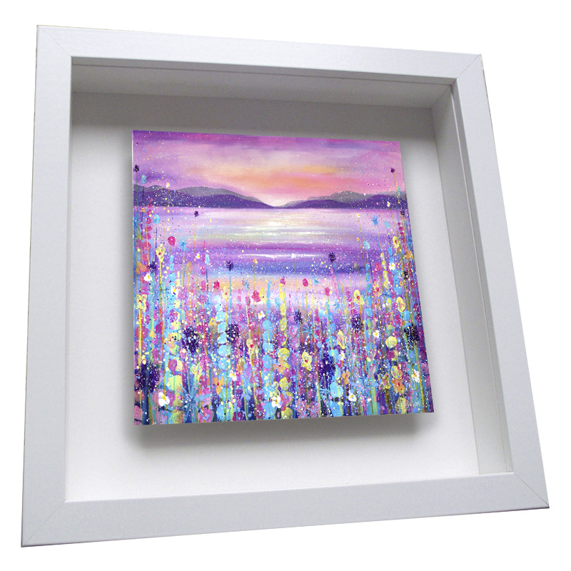 Purple Mountains - Framed Tile