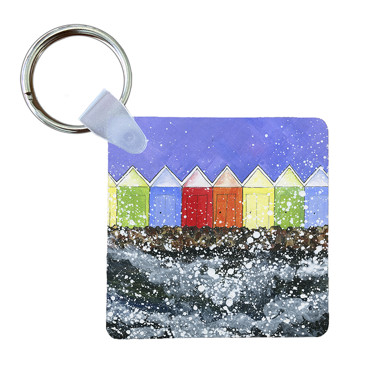 Scarborough Beach Huts - Keyring