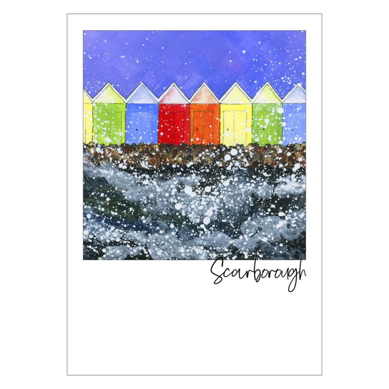 Scarborough Beach Huts Postcard