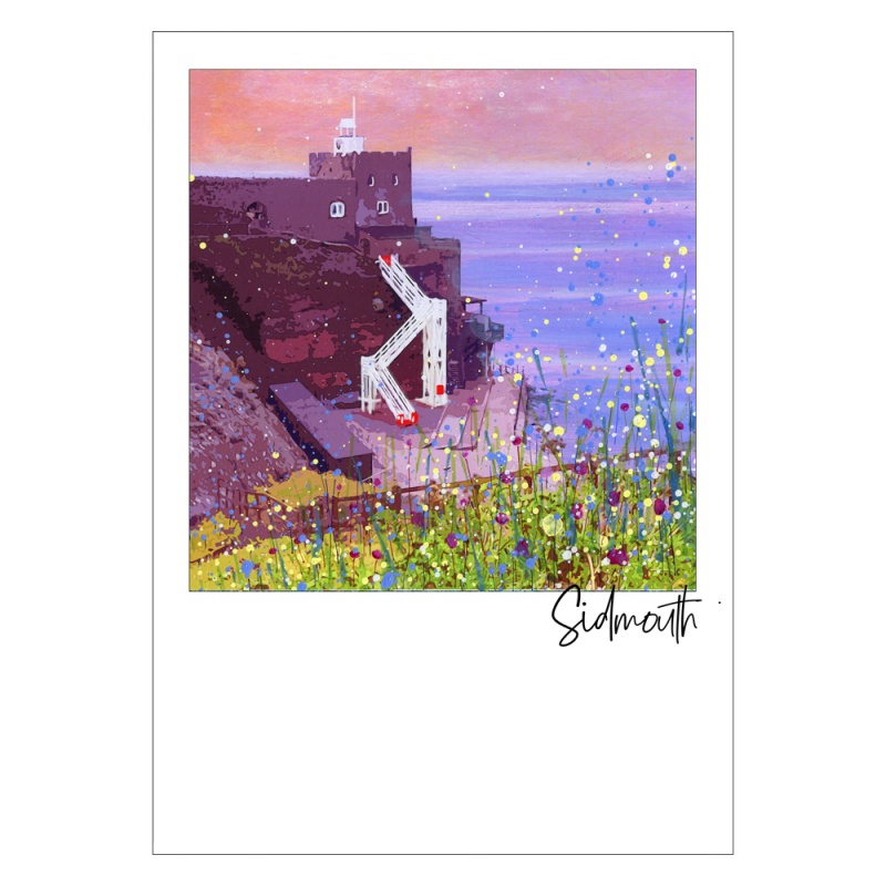 Jacobs Ladder, Sidmouth Postcard