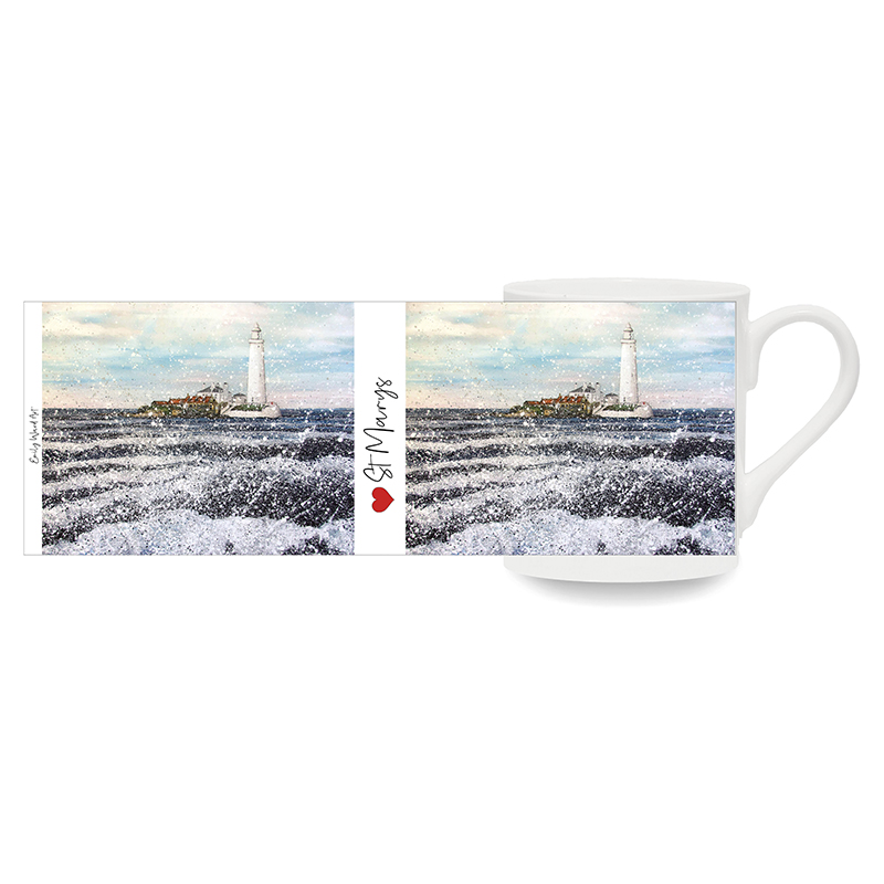 St Marys Lighthouse -  Bone China Cup