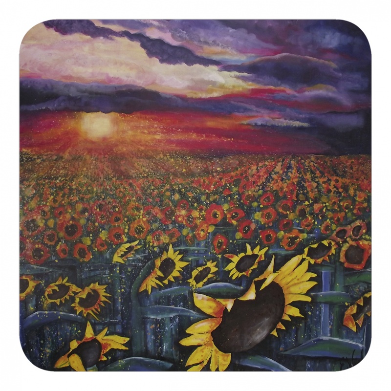 Sun on the Sunflowers Coaster