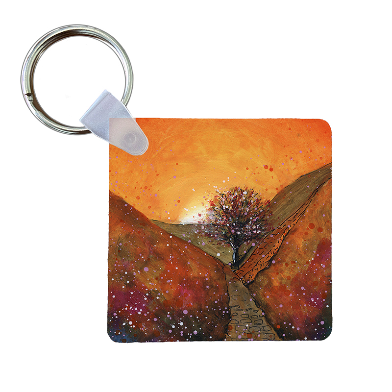 Sycamore Gap - Autumn -  Keyring