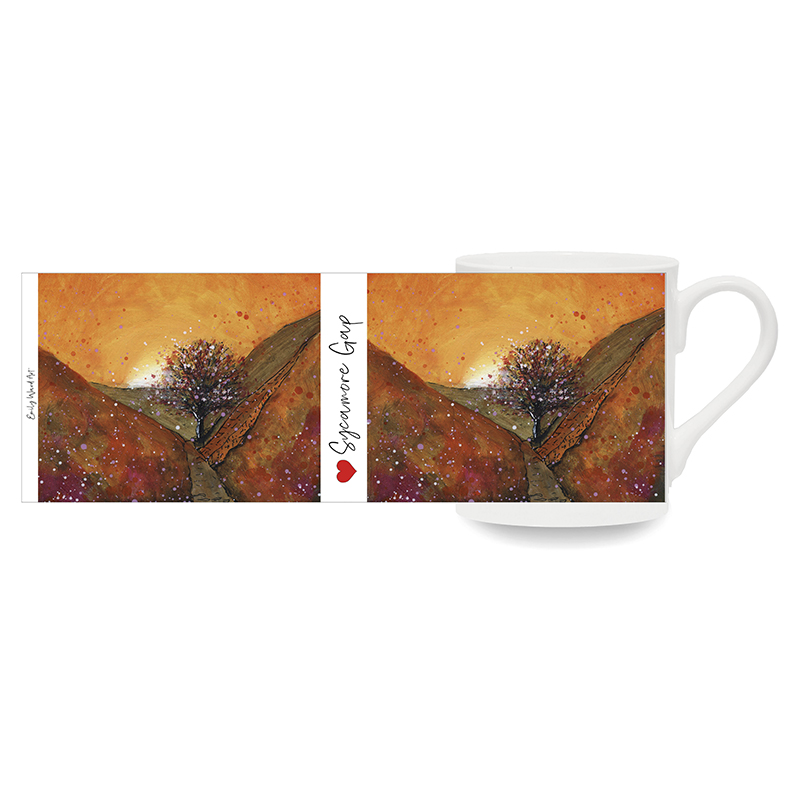 Sycamore Gap Autumn -  Bone China Cup