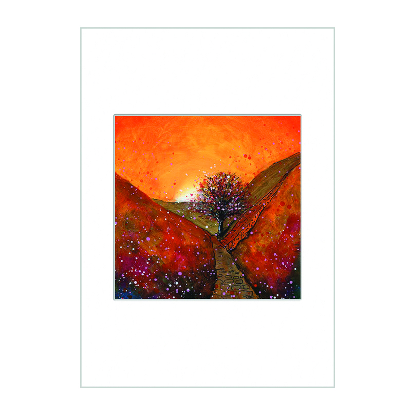 Sycamore Gap Autumn Mini Print A4