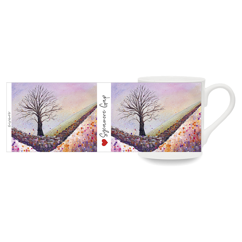 Sycamore Gap Snow -  Bone China Cup