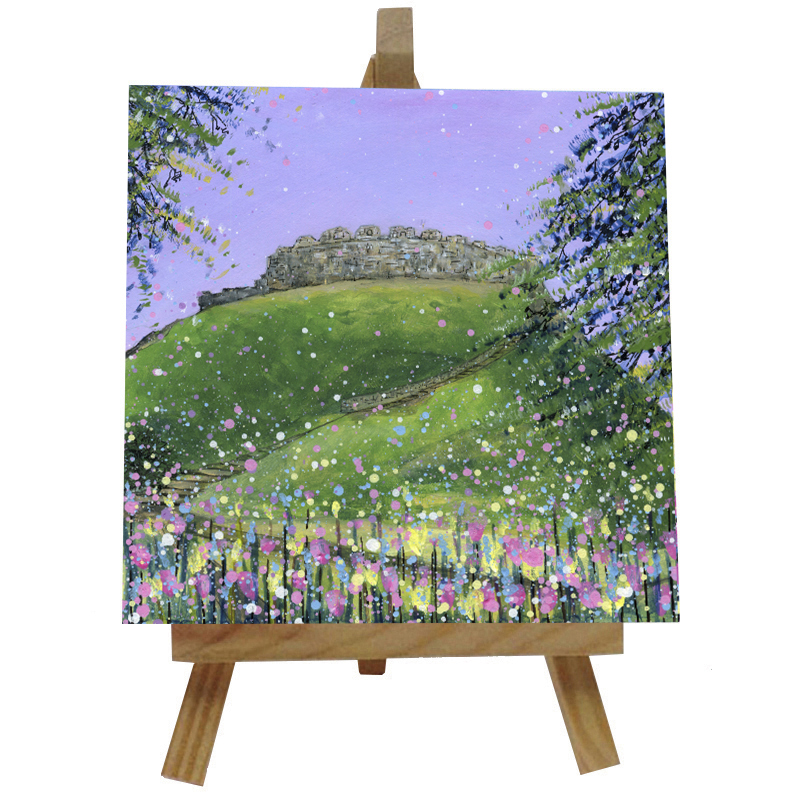 Totnes Castle -  Tile with Easel