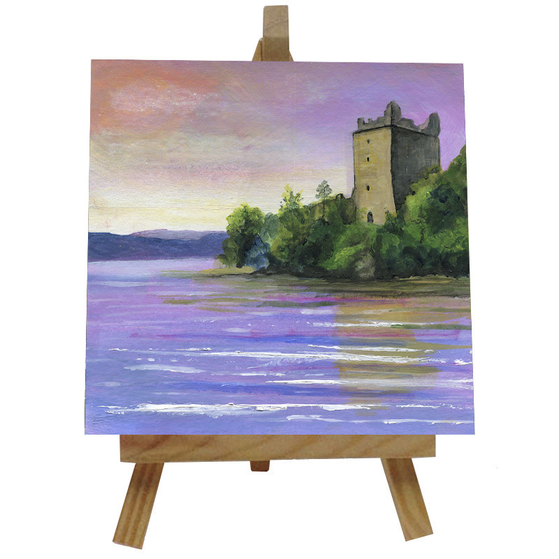 Urquhart Castle  Tile with Easel