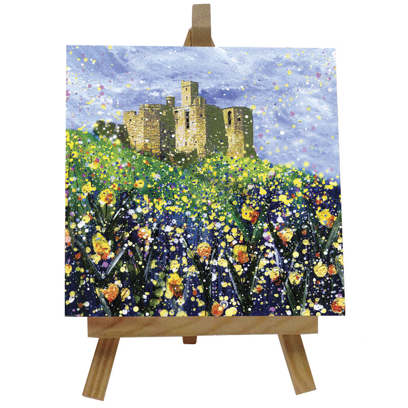 Warkworth Castle Tile with Easel