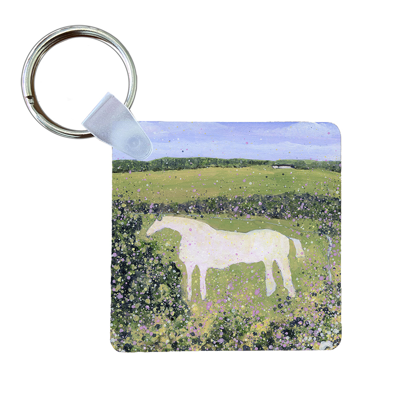 White Horse, Kilburn- Keyring